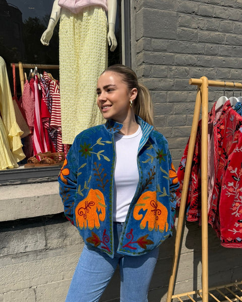 Veste orange/bleu - LANZAROTE