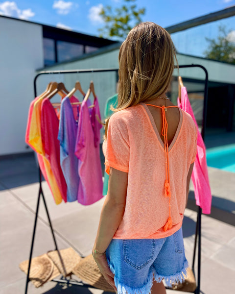 T-shirt orange - CAMILLE