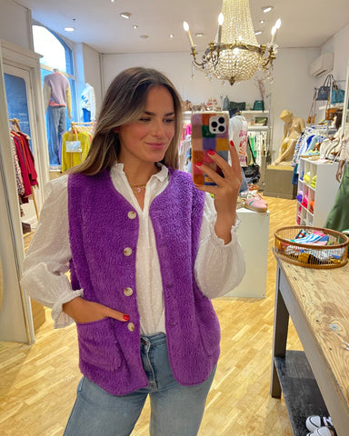 Gilet sans manches mauve - TEDDY