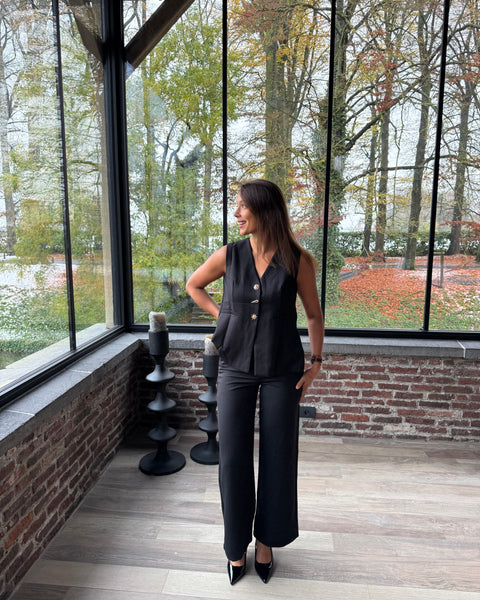 Pantalon chic noir - PAULINE
