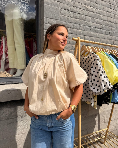 Blouse beige - ELINA