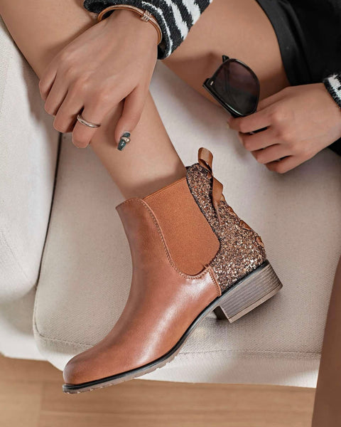 Bottines camel - POLINE