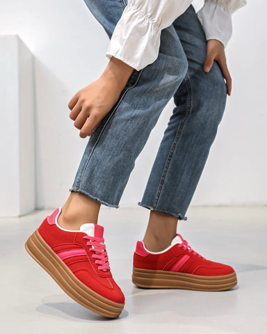 Baskets rouge - GAZELLE