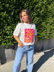 T-shirt rose - SOUS LE SOLEIL
