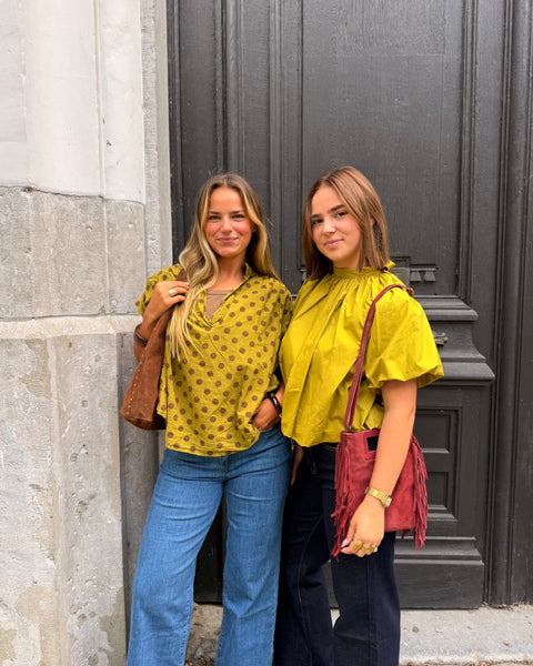 Chemise vert anis - POIS