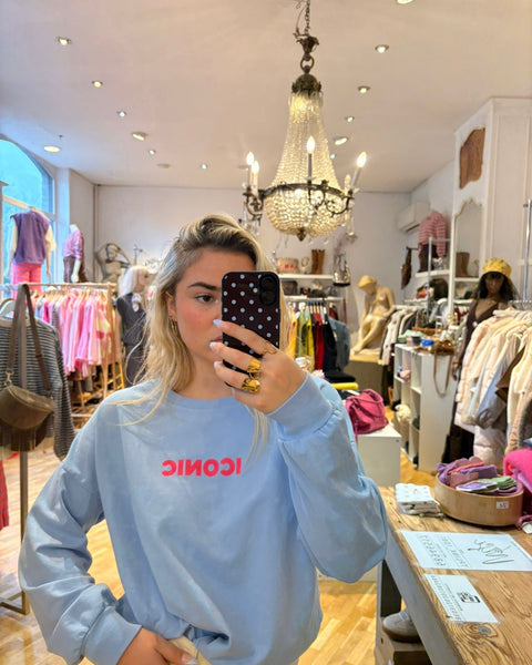 Thin blue sweater - ICONIC