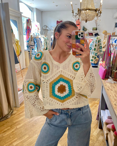 Haut crochet brun - KAMI