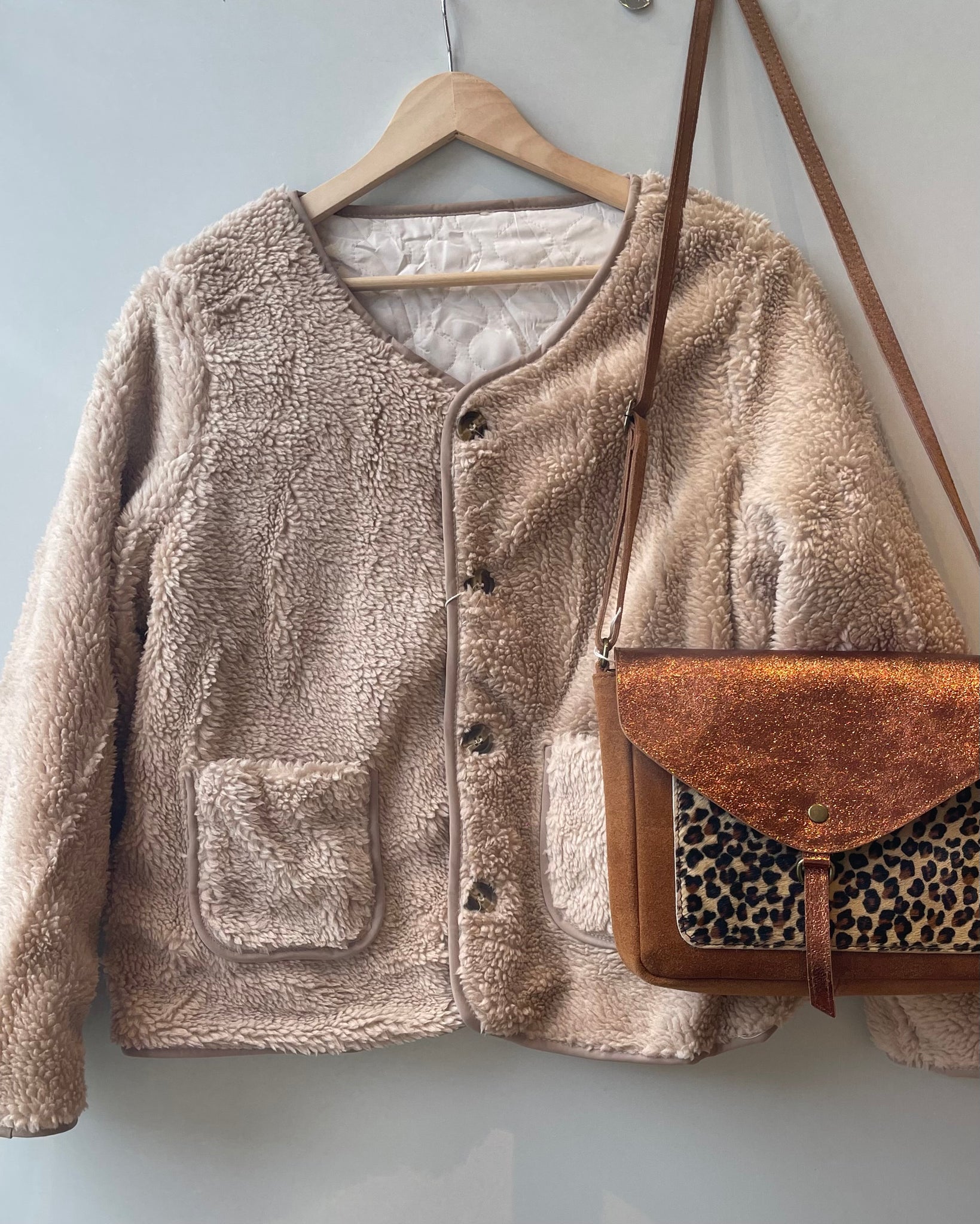 Veste réversible taupe - CHARLY