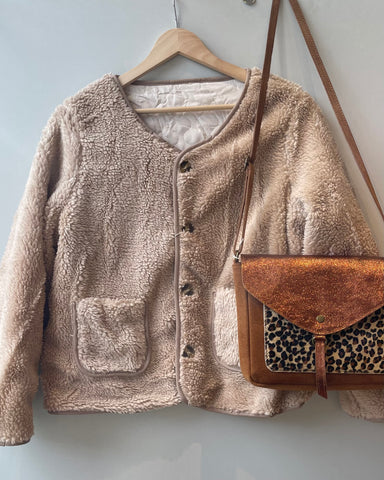 Veste réversible taupe - CHARLY