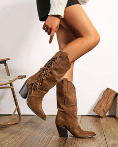 Santiags frange - CAMEL