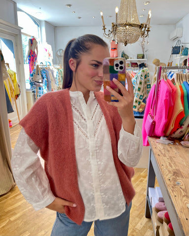 Gilet vieux rose - CARMEN