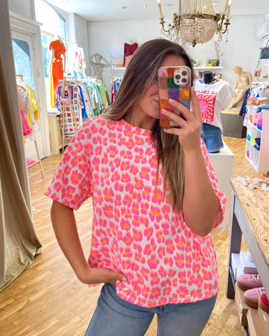 T-shirt Fluo - LÉOPARD