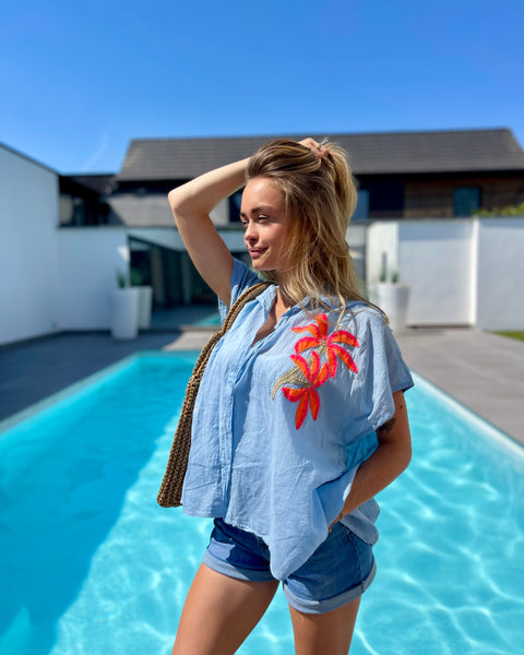 Chemise bleu - PALMIER