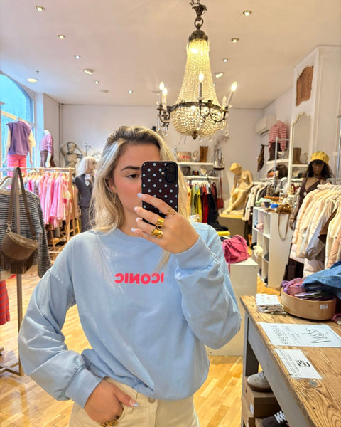 Thin blue sweater - ICONIC