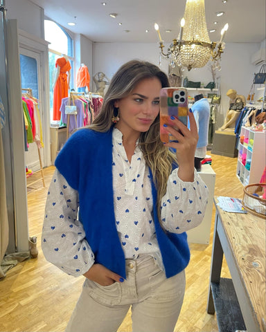 Gilet bleu - CARMEN
