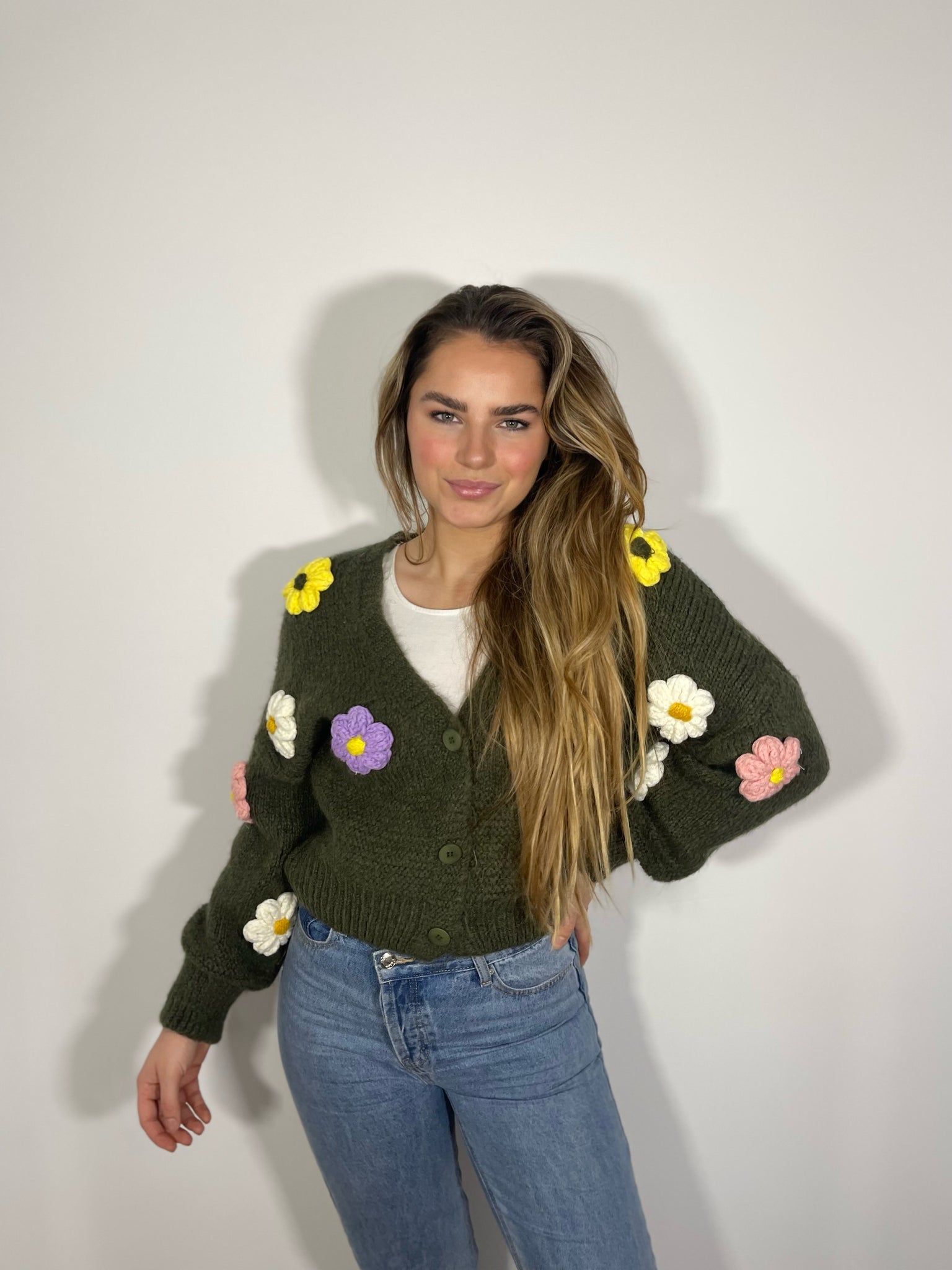 Gilet court kaki - FLORA