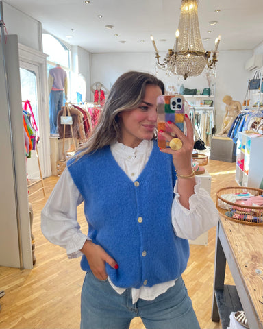 Gilet bleu - MARTIKA
