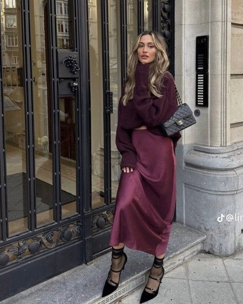 Jupe burgundy - SASIE