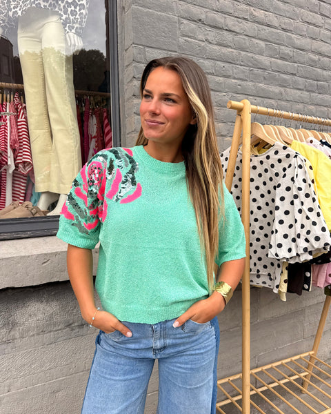 Pull turquoise - SEBIA