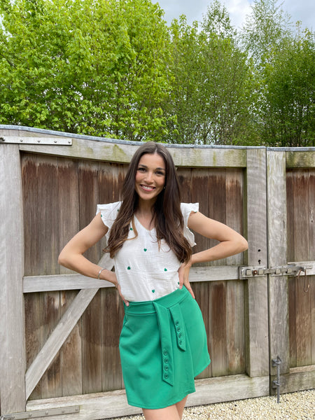 Blouse verte - COEUR