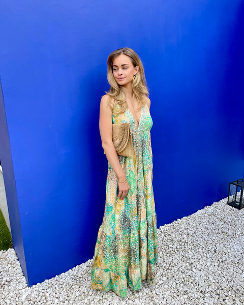 Robe verte dos nu - BAIN DE SOLEIL