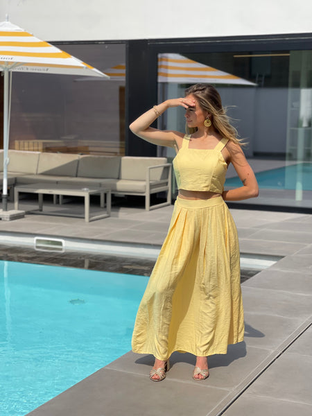 Ensemble jupe top - JAUNE