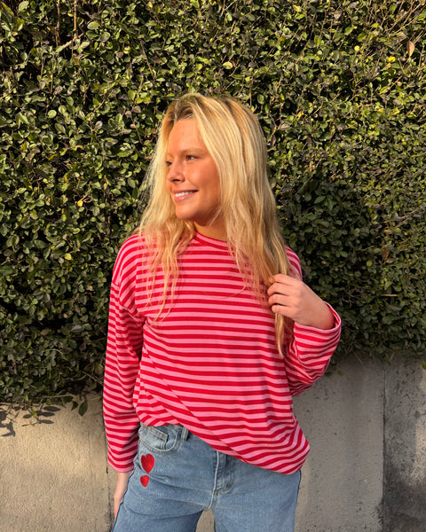 Pink/Red T-shirt - LINED