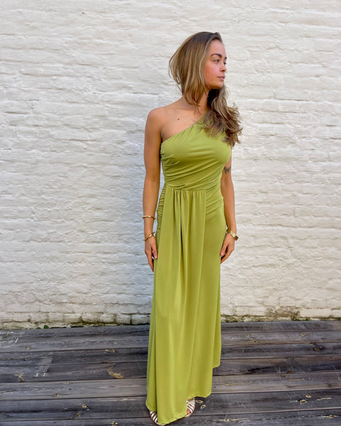 Robe vert anis - FAUSTINA