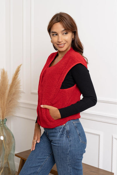 Gilet rouge - TEDDY