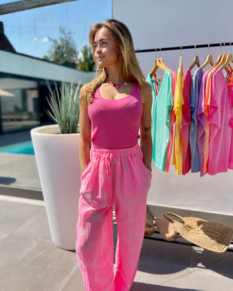 Pantalon rose - GAZ DE COTON
