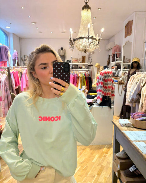 Pull vert d’eau fin - ICONIC