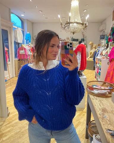 Pull bleu électrique - CATHY