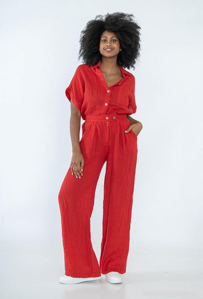 Chemisier rouge - LIN