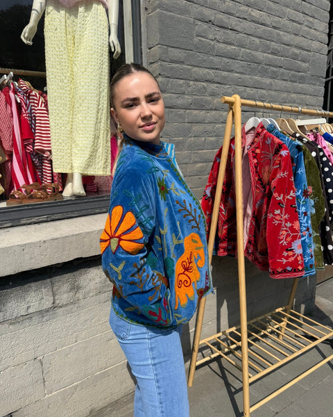 Veste orange/bleu - LANZAROTE