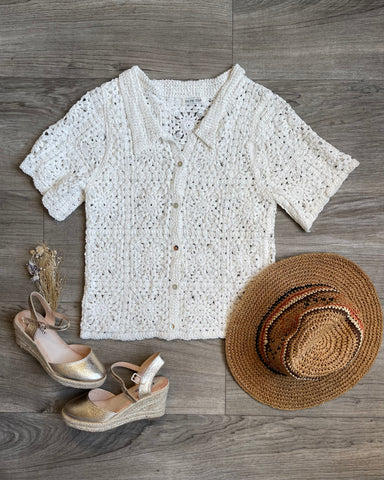 Blouse blanche - CROCHET