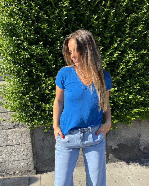 T-shirt bleu électrique - MAYA