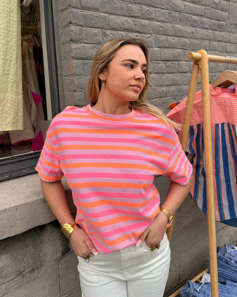 T-shirt rose - LIGNÉ
