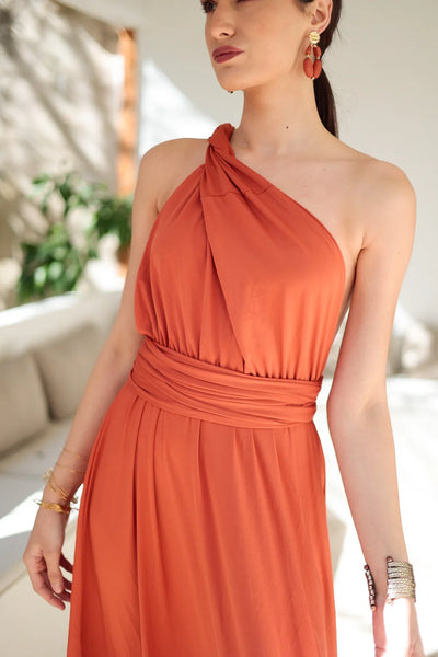 Robe terracotta multipositions - NELLE