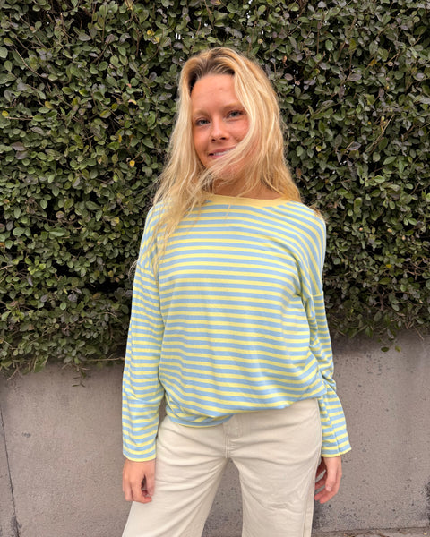 Blue/yellow T-shirt - LINED