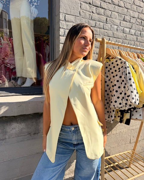 Veste jaune sans manches - COSTARD