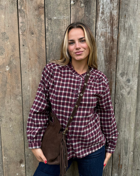 Chemise bordeaux - CARREAUX