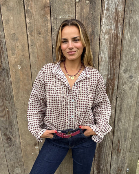 Chemisier bordeaux - MONA