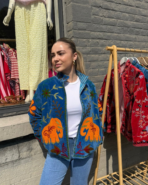 Veste orange/bleu - LANZAROTE