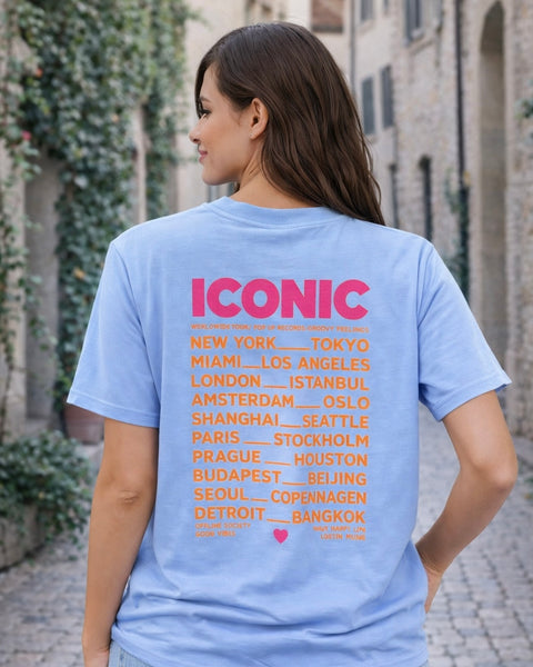 T-shirt bleu ciel - ICONIC
