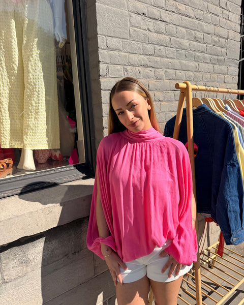 Blouse rose - CHRISTIE