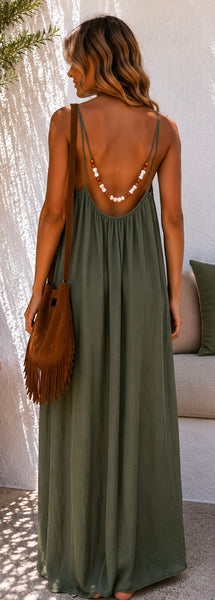Robe kaki - PERLES