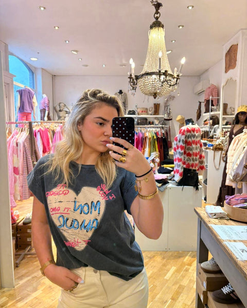 T-shirt gris - MON AMOUR