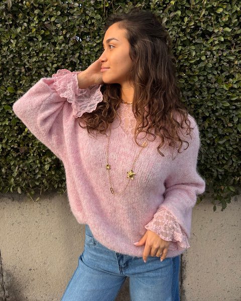 Dentelle à froufrou - ROSE