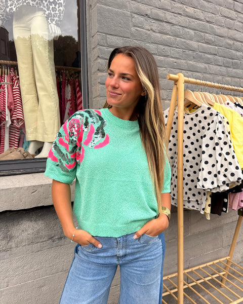 Pull turquoise - SEBIA