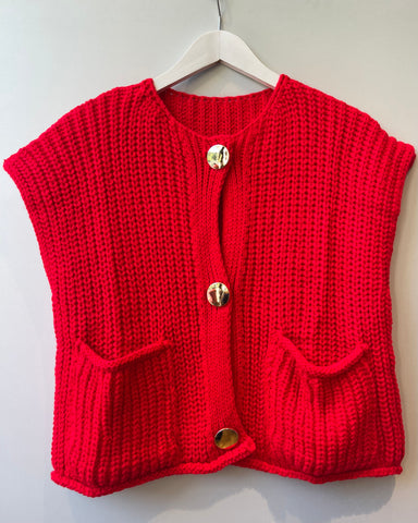 Gilet rouge - CASSIE